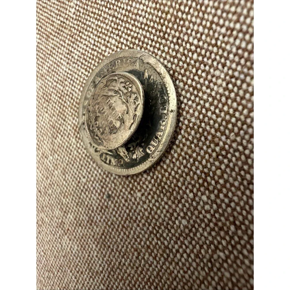 1875 Love Token Fancy Engraved Quarter And Half Dime